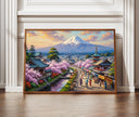 Kyoto Mount Fuji landscape with Chureito Pagoda and tranquil sky