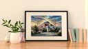 Historic mosque-inspired artwork for gallery wall