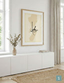 Warm-toned wall art with spiritual inscription