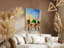 Masjid an-Nabawi wall art - Green Dome Medina oil painting texture - image 8