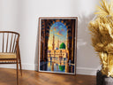 Islamic wall decor poster featuring Medina landmark colors