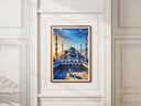 Ottoman architecture-inspired artwork featuring Blue Mosque