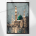 Three-piece wall art triptych featuring sacred sites