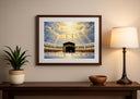 Abstract Islamic Kaaba poster - textured oil painting