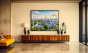 Blue Mosque oil painting style wall art