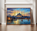 Blue Mosque exterior silhouette at dusk