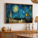 Premium canvas print of Al Aqsa Mosque Starry Night