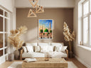 Masjid an-Nabawi wall art - Green Dome Medina oil painting texture - image 7