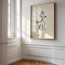 Elegant poodle sketch for wall decor