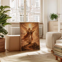Religious illustration of Archangel Gabriel for Catholic decor