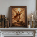 Traditional Christian Archangel Gabriel print for framing