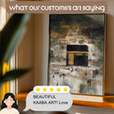 Minimalist sacred architecture wall art for Muslim living spaces