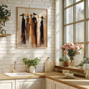 Contemporary African wall art with strong independent vibe in neutral tones