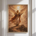 Catholic wall decor Archangel Gabriel print on wall