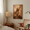 Vertical Archangel Gabriel poster for living room or chapel