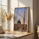 Nabawi Mosque Green Dome artwork for Ramadan decor
