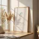 Living room setup with Islamic art print from Minimal Islamic collection