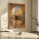 Abstract Islamic art Kaaba design for home decor