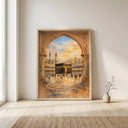 Mosque art wall poster for living room or prayer space