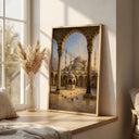 Istanbul travel wall art showcasing Blue Mosque landmark