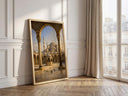 Abstract Islamic art print of the Blue Mosque for living room decor