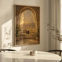 Serene Mecca doorway scene as canvas wall art