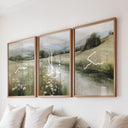 Close view of fine print quality on canvas wall art with Sabr Shukr Tawakkul