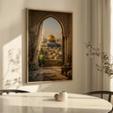 Contemporary Islamic wall decor with mosque imagery