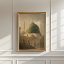 Abstract Islamic wall decor in neutral tones