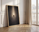 Abstract Islamic wall decor featuring geometric patterns in neutral tones