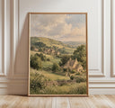 Cotswolds landscape with rolling hills and hedgerows