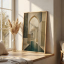 Abstract arch and dome design wall art for living spaces