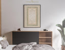 Ayatul Kursi script framed wall decor for living room