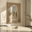 Palestinian Islamic art print with architectural details