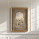 Abstract Islamic wall art featuring Medina mosque architecture