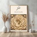 Close-up of ornate floral design in Islamic wall art