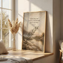 Neutral Islamic decor wall art suitable for living room or study