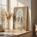 Neutral archway decor wall art for living spaces