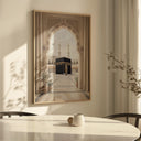 Framed Kaaba poster suitable for prayer corner