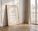 Neutral floral design Quran wall art in Arabic script