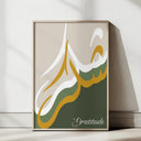 Triptych wall art arranged for living room decor
