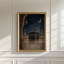 Mecca skyline with Kaaba Night Print