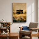 Vintage-inspired Islamic wall decor with mosque silhouette