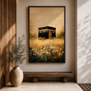 Framing details of grand mosque-inspired wall art