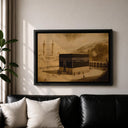 Makkah pilgrimage themed wall decor for home