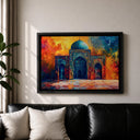 Mughal archway framed art for living room