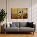 Framed Masjid Nabawi canvas ready to hang