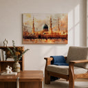 Prophets Mosque inspired wall art in a frame