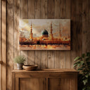 Mosque architecture inspired wall art featuring Masjid Nabawi