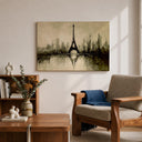 Elegant Eiffel Tower wall art for bedroom decor